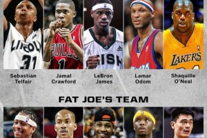 03年没打成！詹鲨克6&奥多姆PK姚艾瓜&小奥马布里 街球谁能赢？